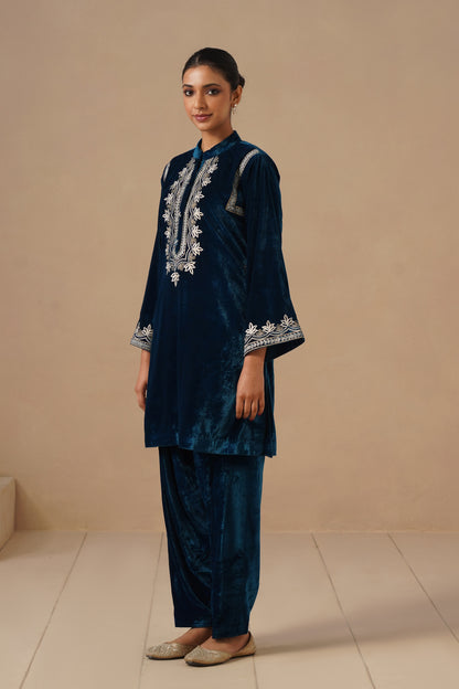 Velvet with Embroidered with Pakistani Salwar