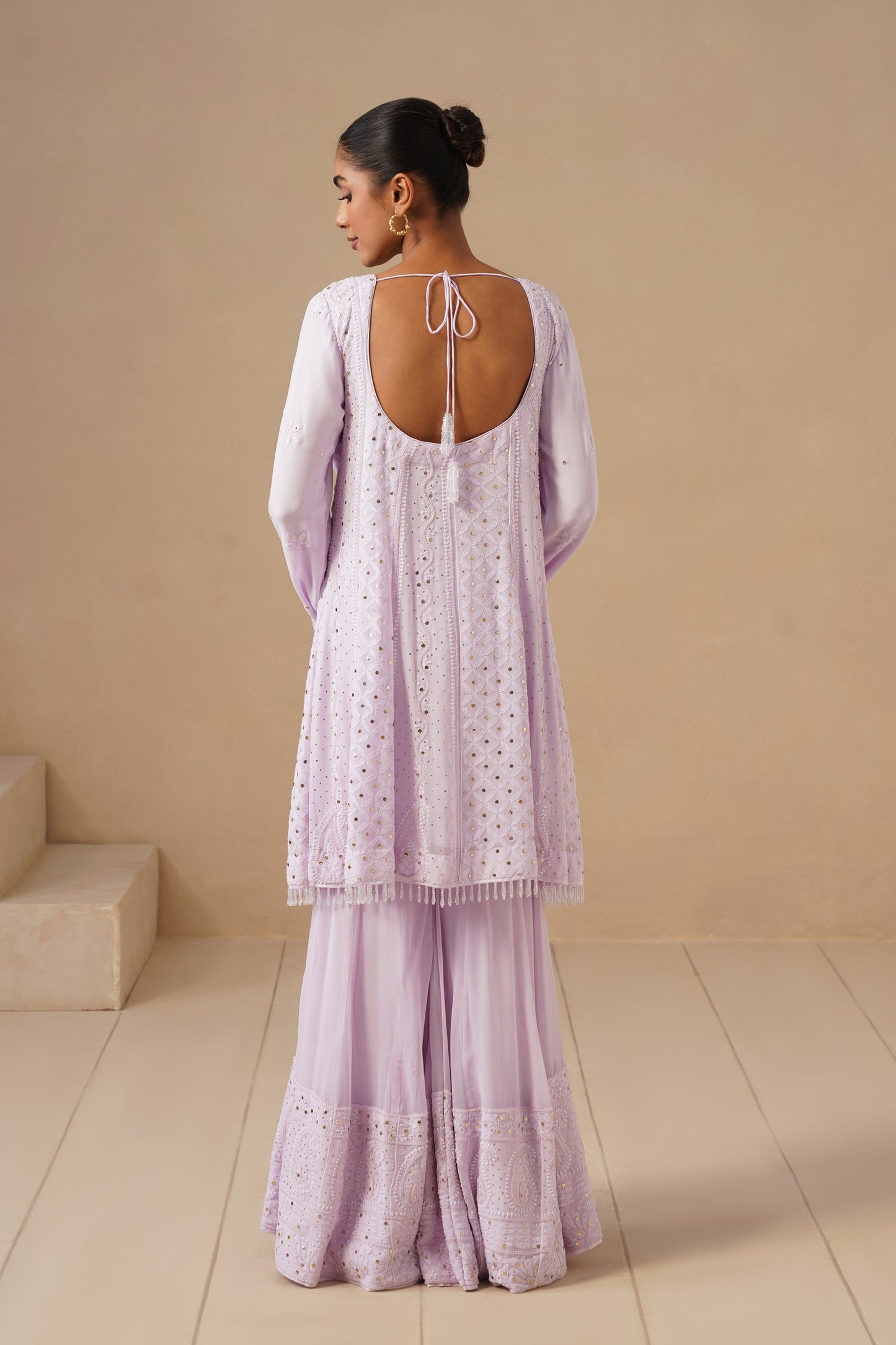 Lucknawi Short Anarkali With Sharara