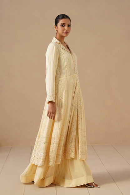 Lucknawi Long Anarkali With Sharara