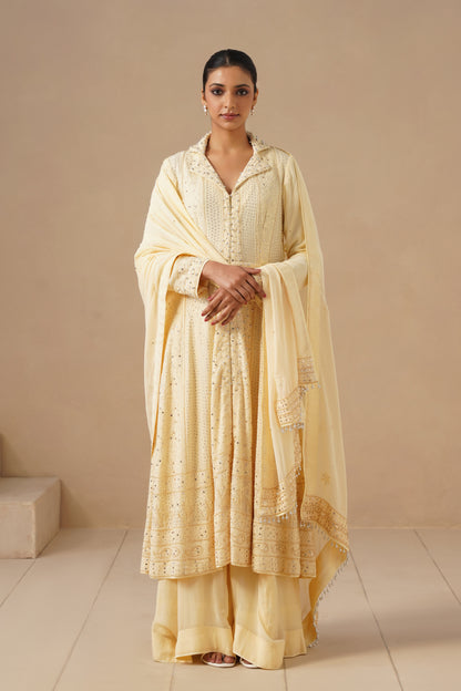 Lucknawi Long Anarkali With Sharara
