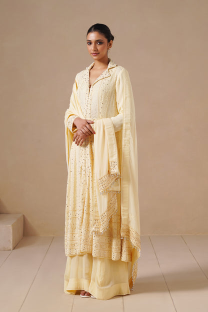 Lucknawi Long Anarkali With Sharara