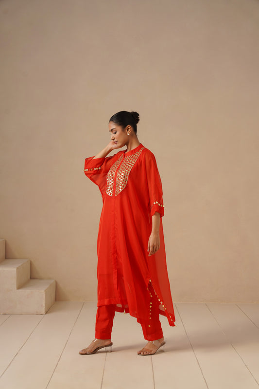 Organza Silk Embroidered