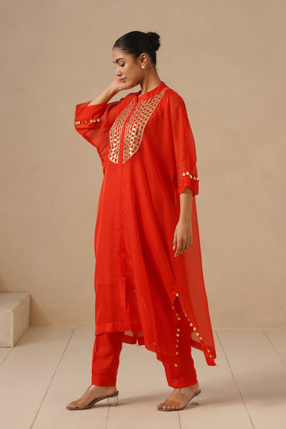 Organza Silk Embroidered