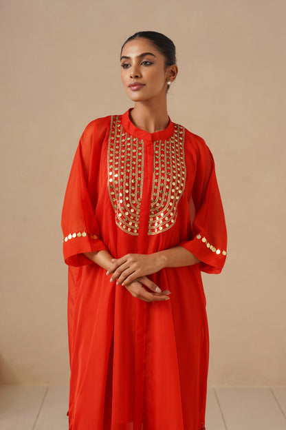 Organza Silk Embroidered