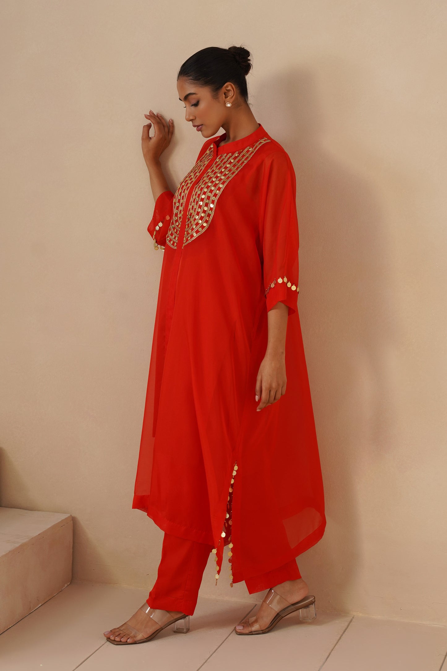 Organza Silk Embroidered