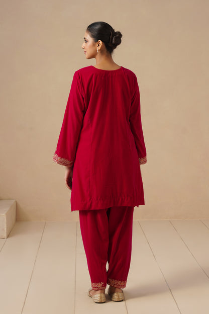 Velvet with Embroidered with Pakistani Salwar