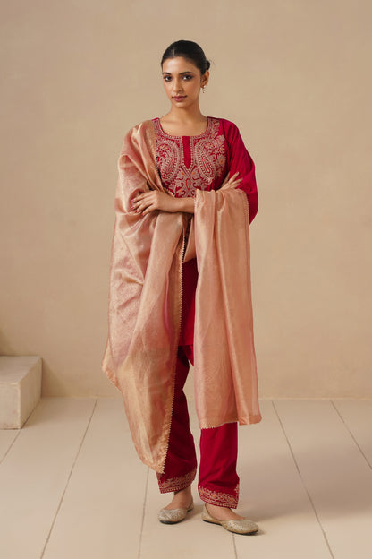 Velvet with Embroidered with Pakistani Salwar
