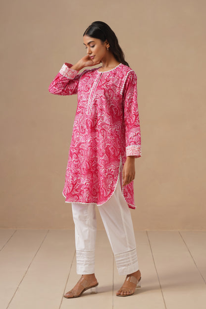Cotton Fabric with Lases and  Pants