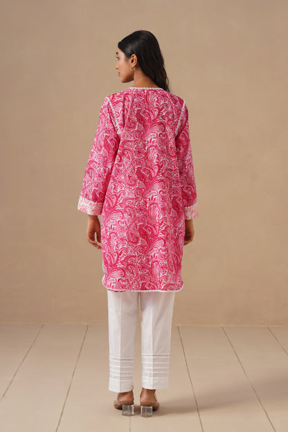 Cotton Fabric with Lases and  Pants