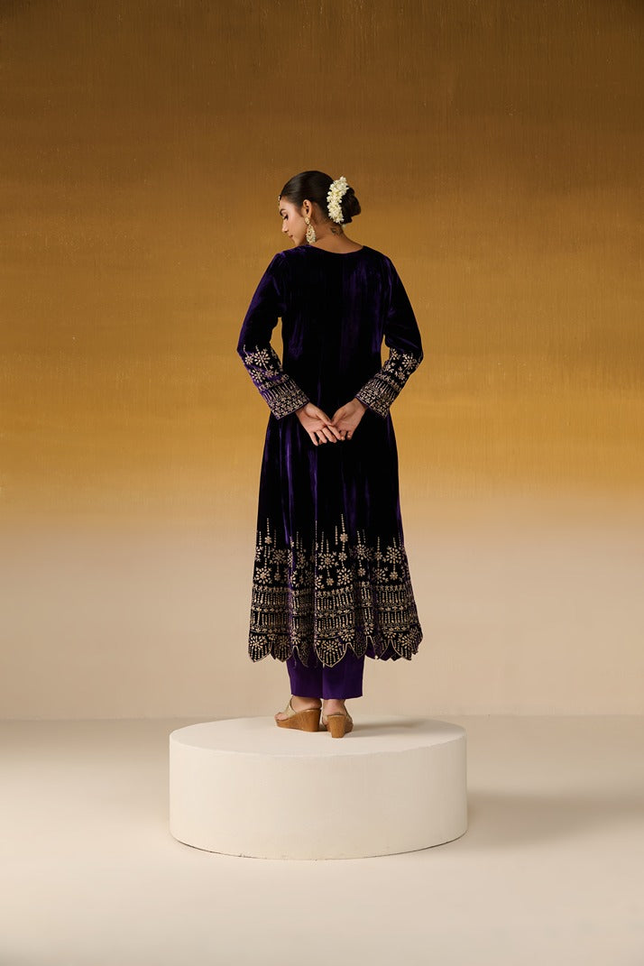 Velvet Fabric Embroidered