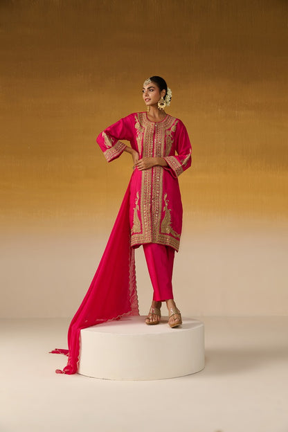 Silk Fabric Embroidered