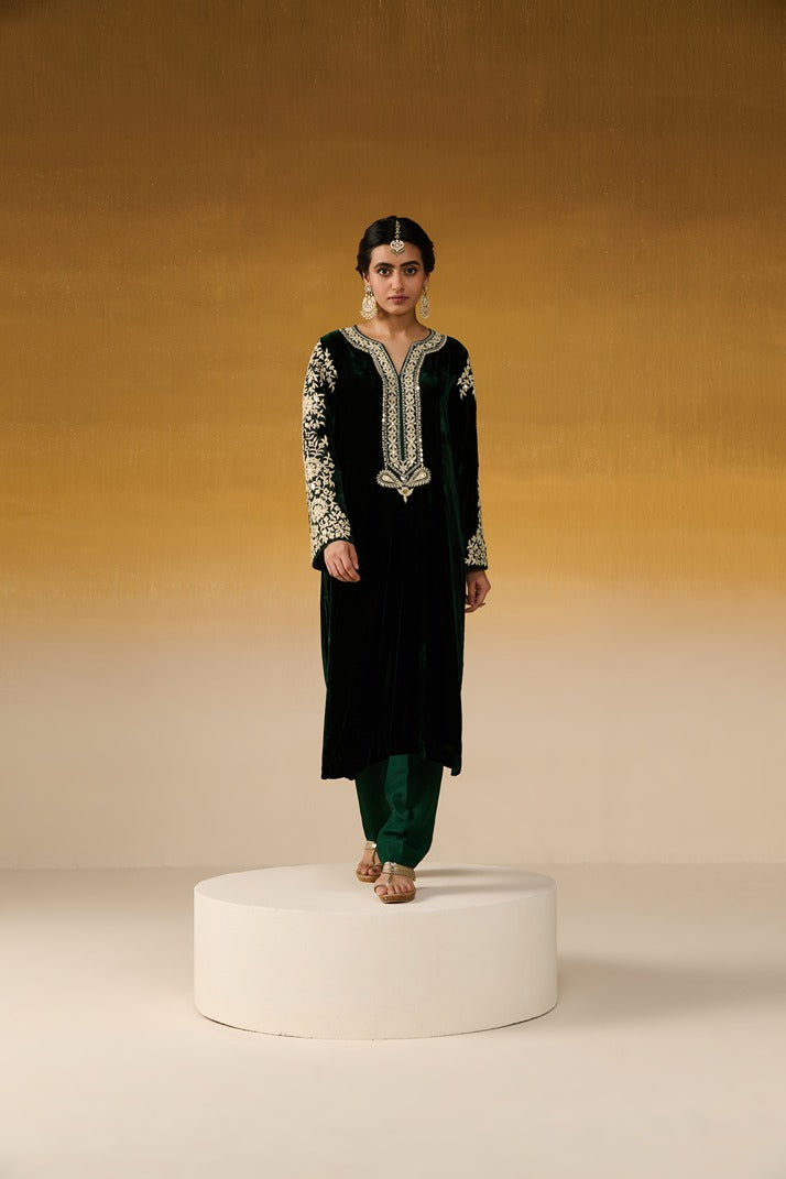 Velvet Fabric Embroidered