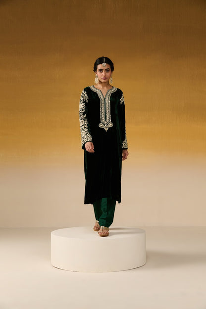 Velvet Fabric Embroidered